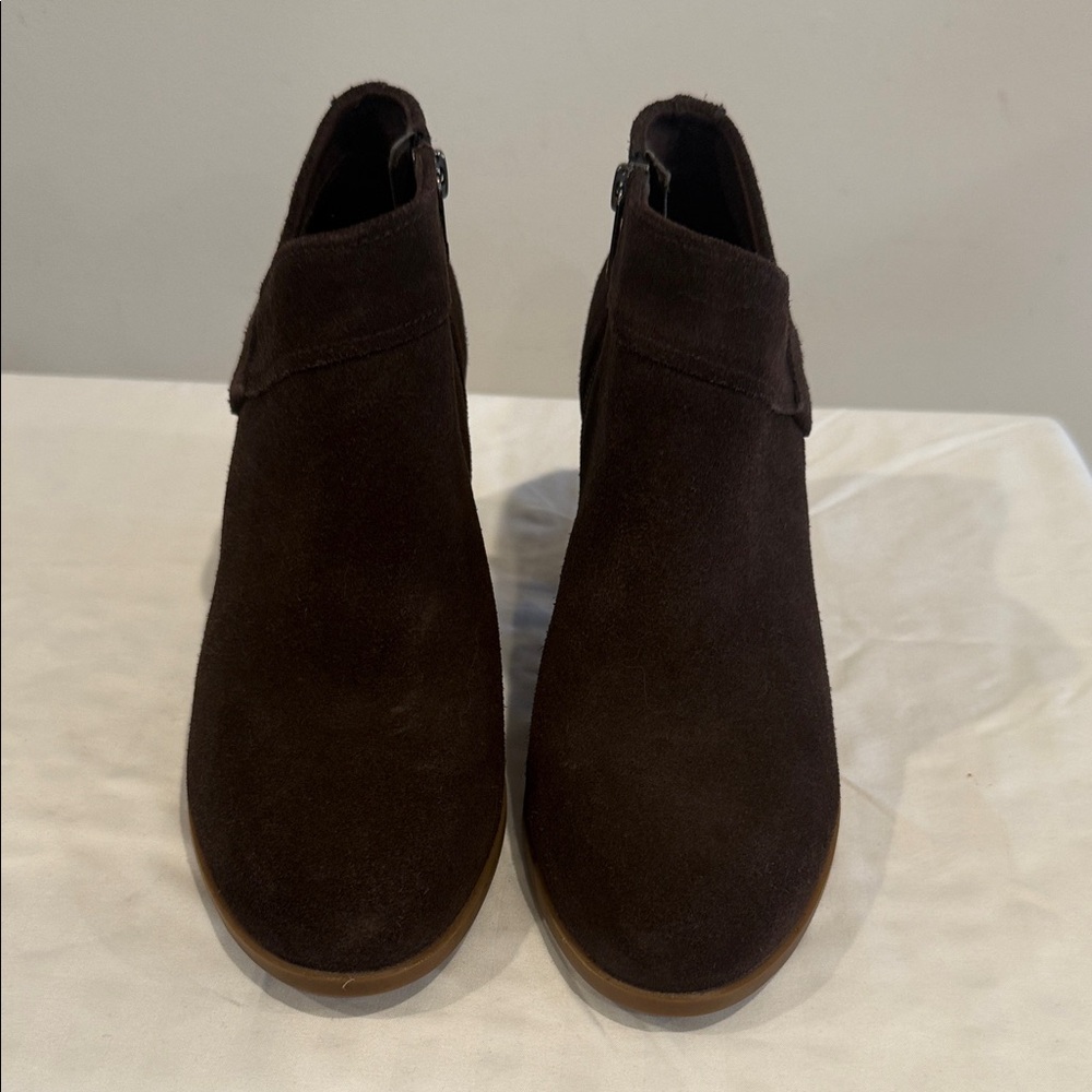 Koolaburra Dark Brown Suede Ankle Booties